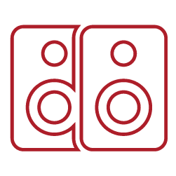 Stereo speakers icon